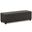 Avalon Vegan Faux Leather Extra Large Storage Ottoman Bench In Tanners Brown