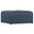 Avalon Vegan Faux Leather Square Coffee Table Storage Ottoman In Denim Blue