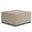 Avalon Vegan Faux Leather Square Coffee Table Storage Ottoman In Satin Cream