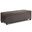 Avalon Vegan Faux Leather Storage Ottoman Bench In Distressed Brown