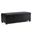 Avalon Vegan Faux Leather Storage Ottoman Bench In Midnight Black