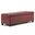Avalon Vegan Faux Leather Storage Ottoman Bench In Red