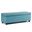 Avalon Vegan Faux Leather Storage Ottoman Bench In Soft Blue