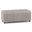 Avalon Vegan Faux Leather Storage Ottoman In Distressed Grey Taupe