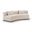 Avanti 104 Inch Chenille Fabric Upholstered Sofa In Beige