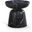 Avellino Marble Finish Concrete End Table In Black