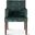 Aven Armchair In Dark Green Velvet with Dark Legs