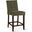 Aven Counter Chair In Green Eco Suede with Dark Legs