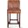 Avery Counter Chair In Tan Leather with Matte Brown Legs