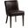 Avery Dining Chair In Dark Brown Leather with Matte Brown Legs - Set of 2