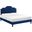 Aviana Performance Velvet King Bed In Navy