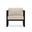 Avion Club Chair In Canvas Flax and Black