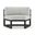 Avion Curve Seat Set of 2 In Cast Silver and Black