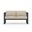 Avion Loveseat In Canvas Flax and Black