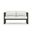 Avion Loveseat In Canvas Natural and Black