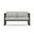 Avion Loveseat In Cast Silver and Black
