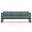 Avion Sofa In Cast Lagoon and Black