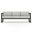Avion Sofa In Cast Silver and Black