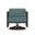 Avion Swivel Rocker In Cast Lagoon and Slate