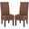 Avita Brown Wicker Dining Chair Set of 2