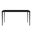 Avo 62 Inch Dining Table with Glass Top In Black