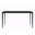Avo 62 Inch Dining Table with Glass Top In Clear and Black