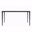 Avo 62 Inch Dining Table with Sintered Stone Top In Black and White/Gold