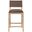Avon Vegan Leather Counter Stool In Brown and Stained Natural