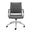 Axel Low Back Office Chair In Gray and Aluminum