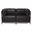 Axis 2 Piece Sectional Avanti Titanium Frame In Black