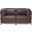 Axis 2 Piece Sectional Avanti Titanium Frame In Pecan