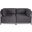 Axis 2 Piece Sectional Regency Titanium Frame In Gray