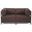 Axis 2 Piece Sectional Sterling Titanium Frame In Chocolate