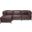 Axis 4 Piece Sectional Avanti Titanium Frame In Pecan
