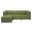Axis 4 Piece Sectional Seascape Titanium Frame In Moss