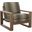 Featured Upholstery Axis Chair In Brown