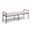Axis Linen Textured Fabric Upholstered Bench In Beige