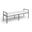 Axis Linen Textured Fabric Upholstered Bench In Cream