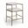 Axis Linen Textured Fabric Upholstered Counter Stool Set of 2 In Beige
