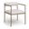 Axis Linen Textured Fabric Upholstered Dining Chair Set of 2 In Beige