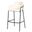 Axis Modern Bar Height Chair In Biege