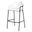 Axis Modern Bar Height Chair In White