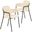 Axis Modern Dining Chair Set of 2 In Beige