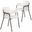 Axis Modern Dining Chair Set of 2 In White