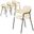 Axis Modern Dining Chair Set of 4 In Beige