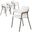 Axis Modern Dining Chair Set of 4 In White
