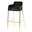 Axis Modern Gold Bar Height Chair In Black