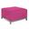 Axis Ottoman Regency Titanium Frame In Fuchsia