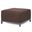 Axis Ottoman Sterling Titanium Frame In Chocolate