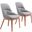 Ayr Dining Chair Set of 2 In Slate Gray